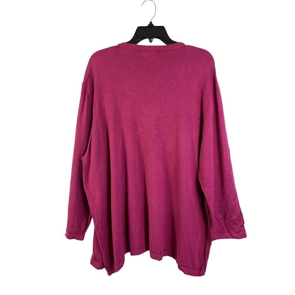 Alfred Dunner Women's Dancing Berry Top - Picture 2 of 7